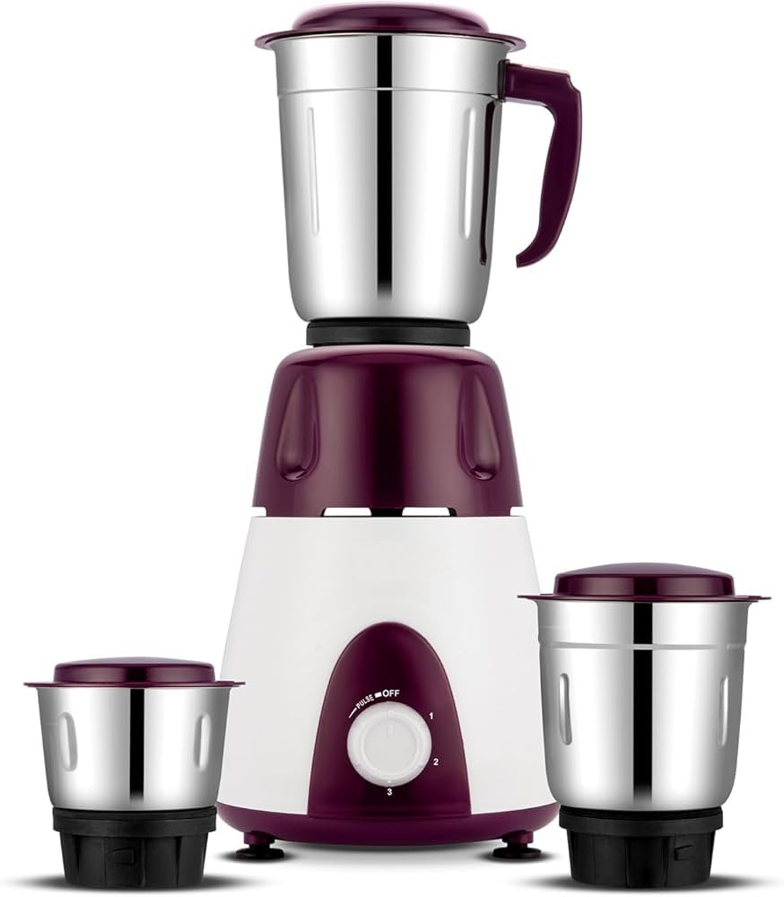 Grind Master -YASH Mixer Grinder /550W motor-3 Jar of Stainless Steel